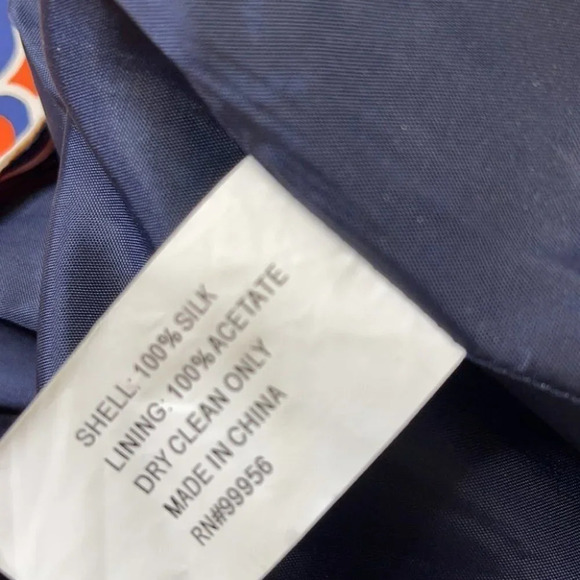 SHOSHANNA Silk Dress Orange Tan Retro Geometric Print Empire Tied Waist Size 2 - Picture 8 of 10